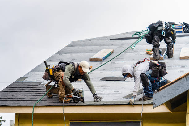 Professional Gutter Installation technician working in Christiana, PA